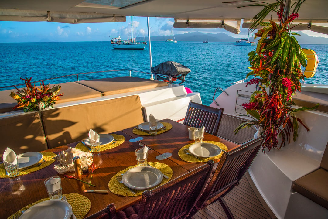 Catamaran dining